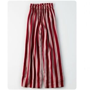 American Eagle Outfitters High-Waisted Striped Paperbag Pant